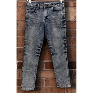 Refinery Republic Blue Ice Jeans Stretch Distressed Mens Sz 34x30